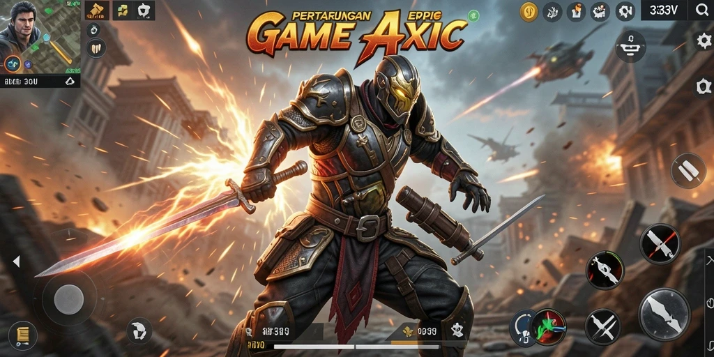 Screenshot 333V menampilkan aksi pertarungan yang menegangkan.