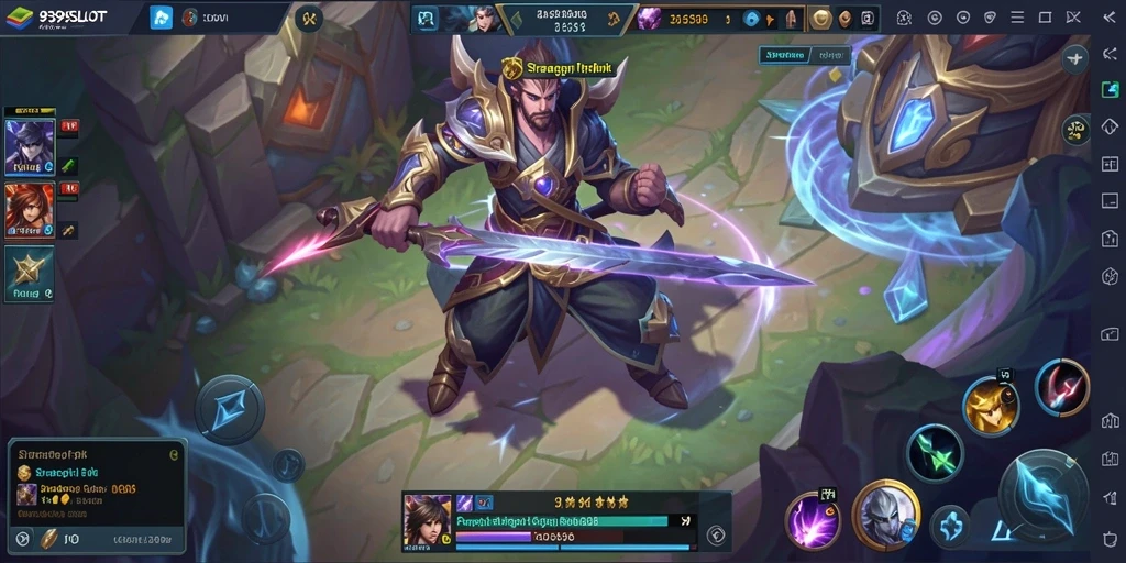 Screenshot gameplay <strong>9399SLOT</strong> menampilkan aksi pertempuran seru di medan perang.