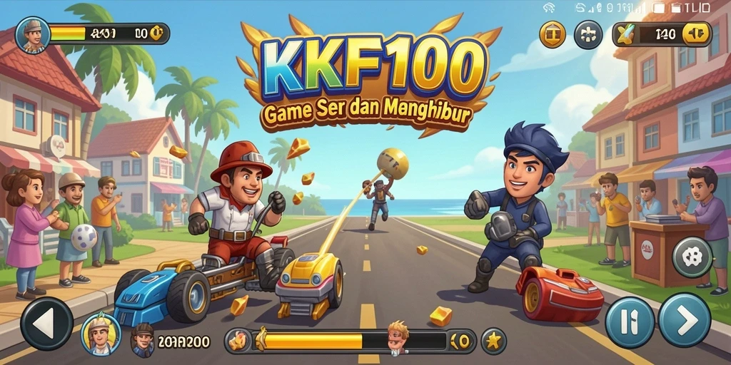 Tangkapan layar KPK100 menampilkan aksi gameplay yang seru dan cepat.