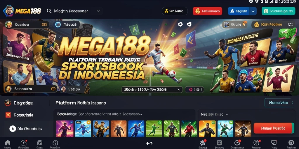 Tampilan screenshot MEGA188 dengan fitur taruhan olahraga yang menarik.