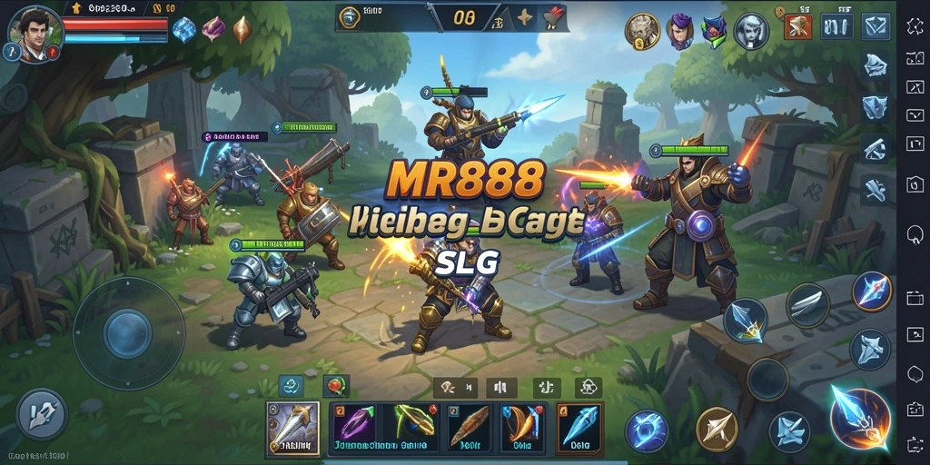 Tampilan gameplay MR888 dengan aksi strategi yang mendebarkan.