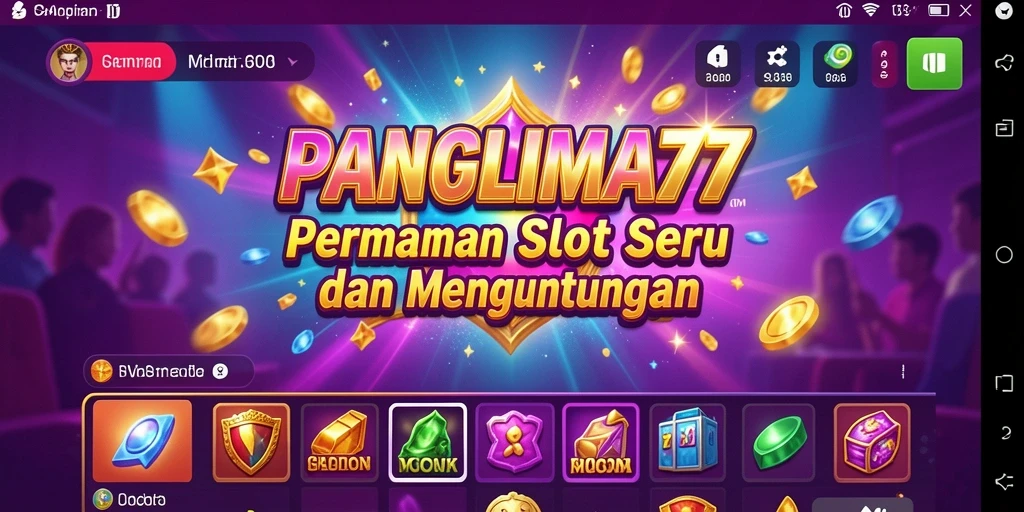 Tampilan seru dari gameplay PANGLIMA77 yang memikat.