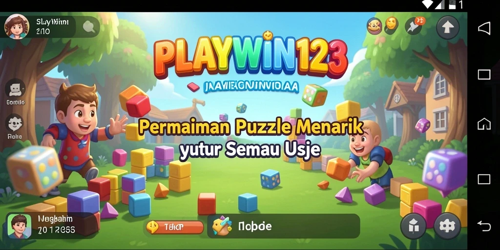 Screenshot dari gameplay seru di PLAYWIN123 dengan tantangan Puzzle.