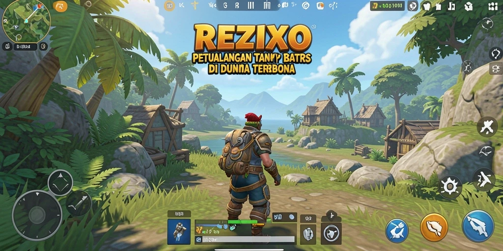 Tampilan gameplay Open World yang menakjubkan di REZIXO.