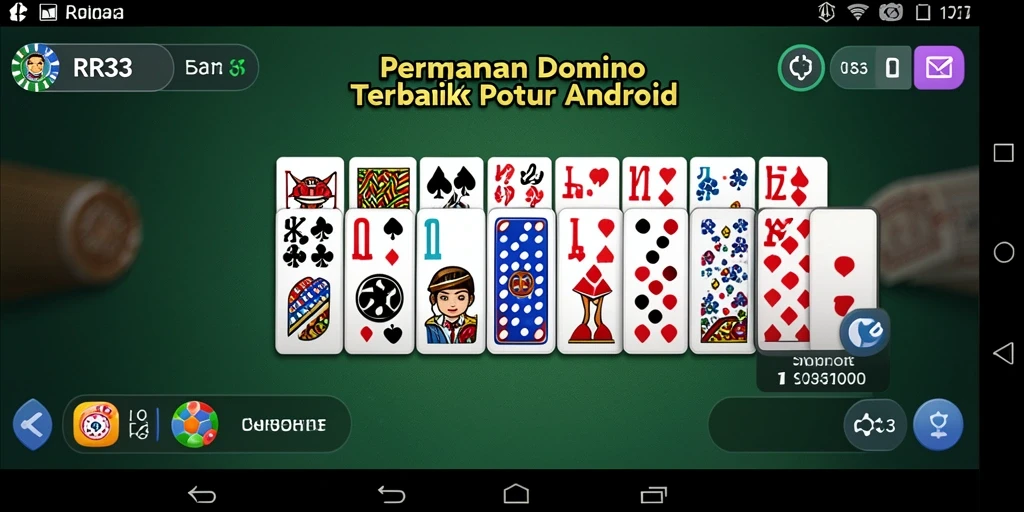 Tampilan gameplay Domino yang seru dan interaktif di RR33.