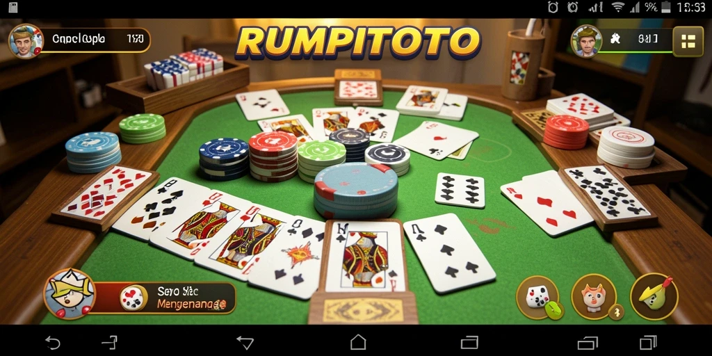 Tampilan gameplay seru RUMPITOTO yang menarik dan interaktif.