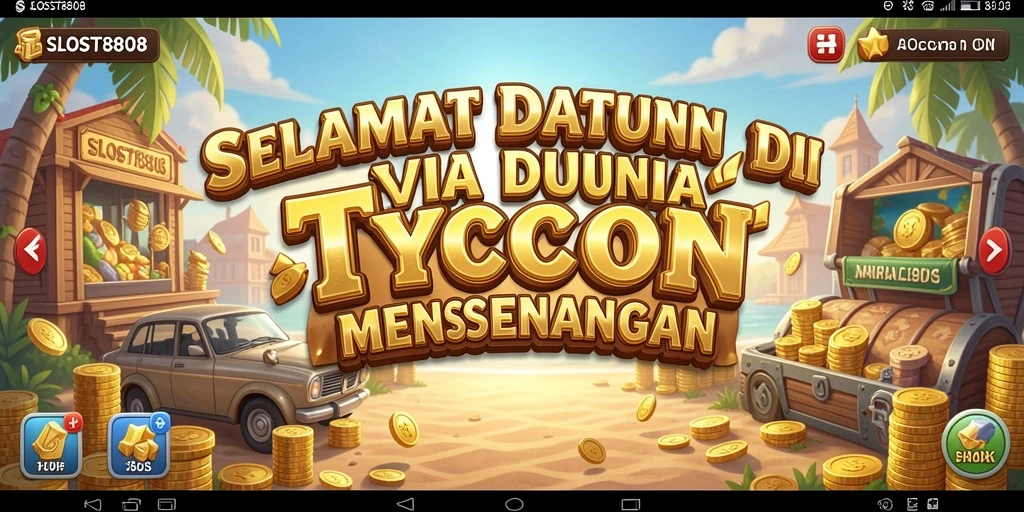 Tampilan menarik dari gameplay SLOST8808 yang menggambarkan keseruan manajemen bisnis.