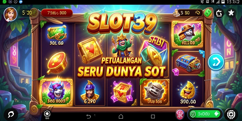 Screenshoot menampilkan gameplay SLOT39 yang menegangkan dan penuh warna.
