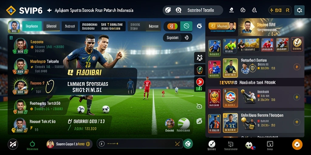 Tampilan gameplay menarik dari aplikasi Sportsbook SVIP6.