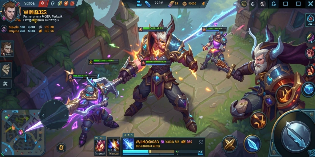 Screenshot gameplay WINBOSS yang menunjukkan aksi pertarungan seru.