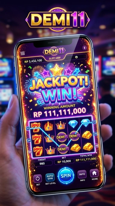 Tampilkan dashboard utama aplikasi demi11 dengan tampilan yang menarik.